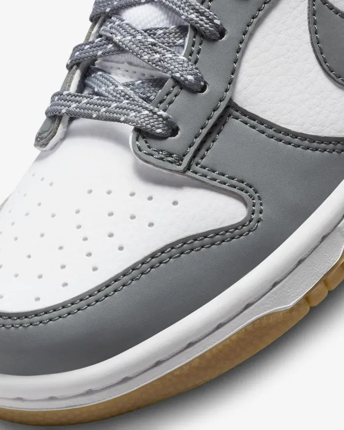 Kids Nike All Shoes Dunk Low Whitelight Iron Oregum Light Brownsmoke Grey