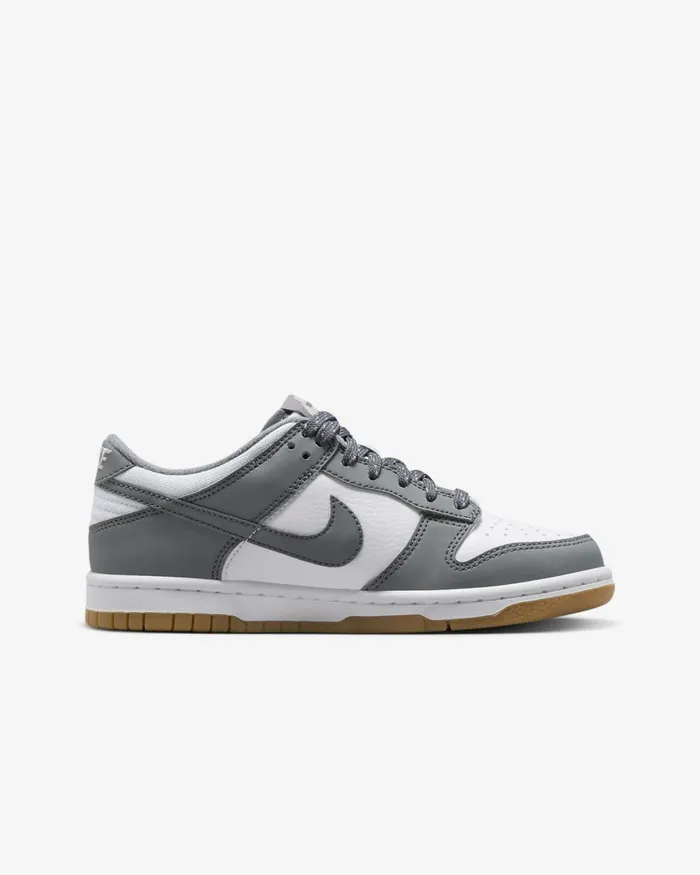 Kids Nike All Shoes Dunk Low Whitelight Iron Oregum Light Brownsmoke Grey