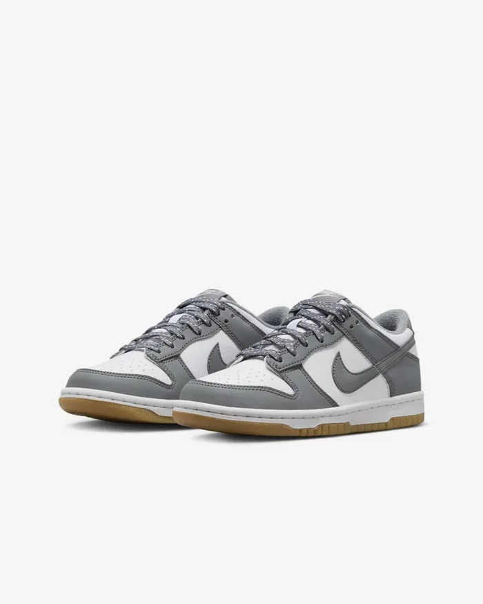 Kids Nike All Shoes Dunk Low Whitelight Iron Oregum Light Brownsmoke Grey