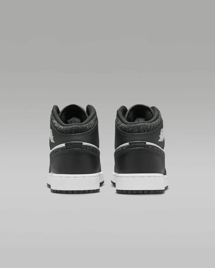 Kids Nike Jordan Air Jordan 1 Mid SE Offnoirwhiteblackblack