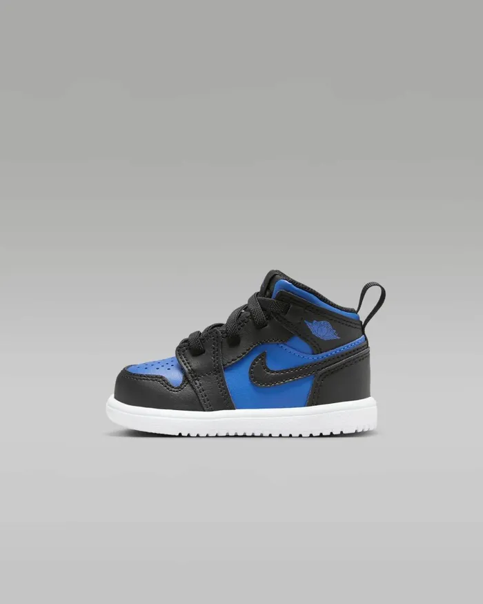Kids Nike Jordan Jordan 1 Mid Alt Blackblackwhiteroyal Blue