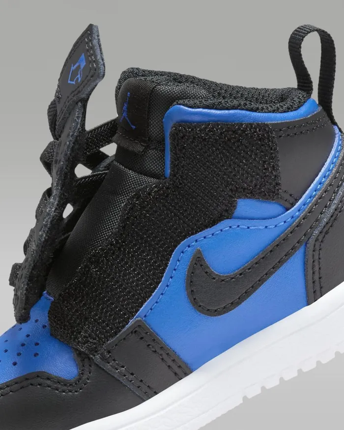 Kids Nike Jordan Jordan 1 Mid Alt Blackblackwhiteroyal Blue