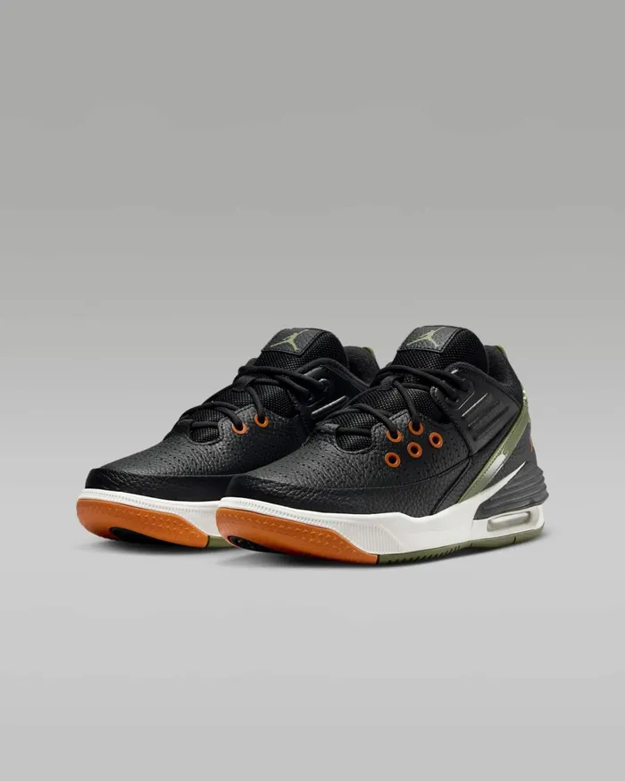 Kids Nike Jordan Jordan Max Aura 5 Blackbright Mandarinsailsky J Light Olive