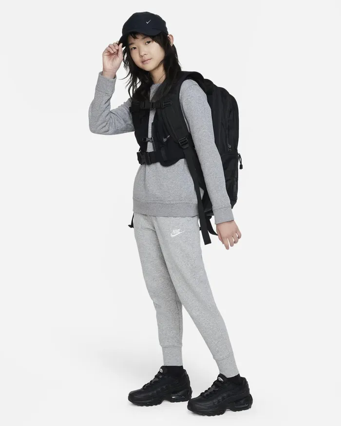 Kids Nike Older Kids 7 8211 15 Years Sportswear Club Fleece Dark Grey Heatherbase Greywhite