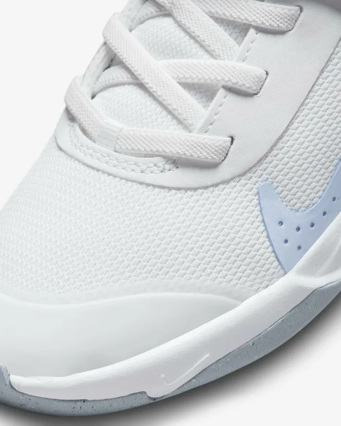 Kids Nike Running Omni MultiCourt Whitewhitecobalt Bliss