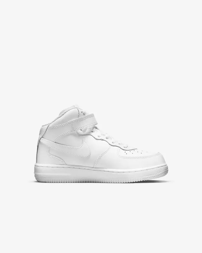 Kids Nike Younger Kids 3 8211 7 Years Force 1 Mid LE Whitewhite
