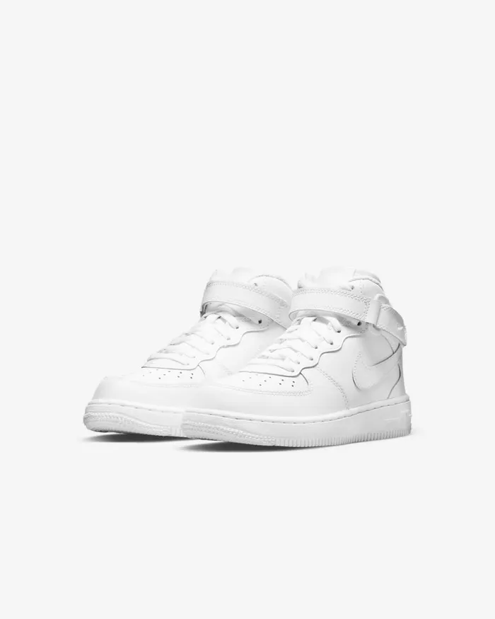 Kids Nike Younger Kids 3 8211 7 Years Force 1 Mid LE Whitewhite