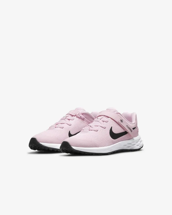 Kids Nike Younger Kids 3 8211 7 Years Revolution 6 FlyEase Pink Foamblack