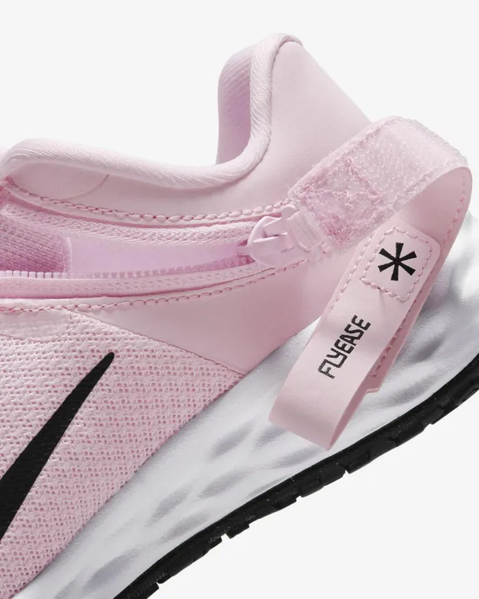 Kids Nike Younger Kids 3 8211 7 Years Revolution 6 FlyEase Pink Foamblack