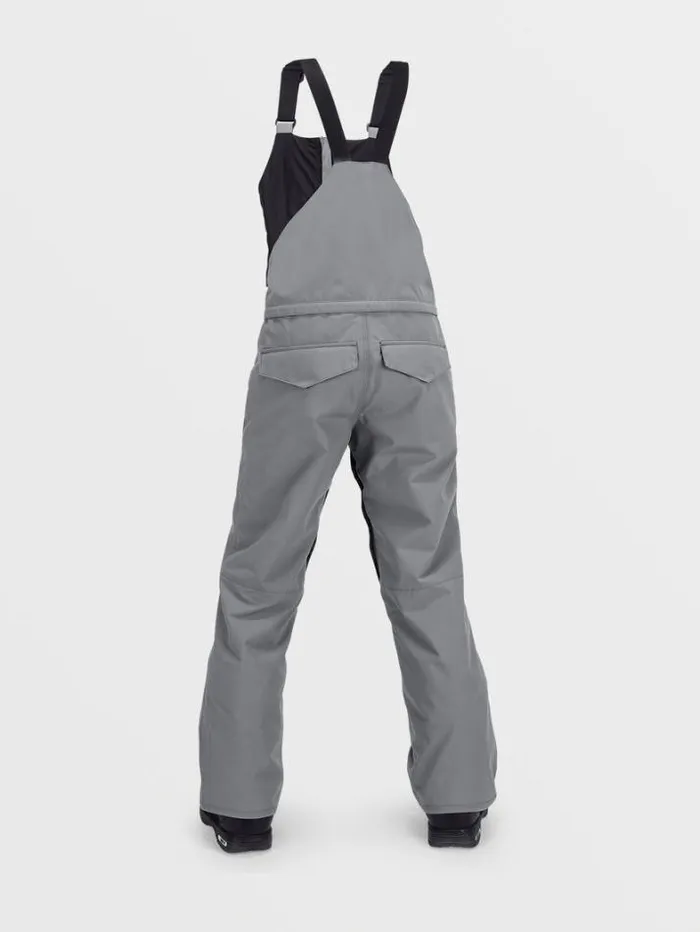 Kids Pants Volcom Barkley Insulated Bib Overalls 8211 Storm Grey