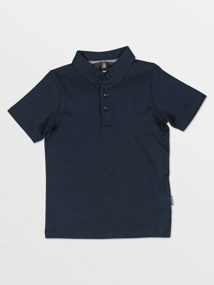 Kids Shirts and Flannels Volcom Little Boys Wowzer Polo Short Sleeve Shirt 8211 Navy