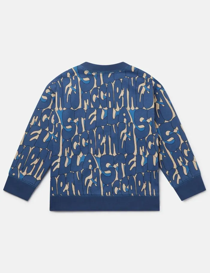 Kids Stella Print Sweatshirt Multicolor Blue Stella McCartney TShirts And Sweatshirt Kids Stella Print Sweatshirt Multicolor Blue Stella McCartney TShirts And Sweatshirt
