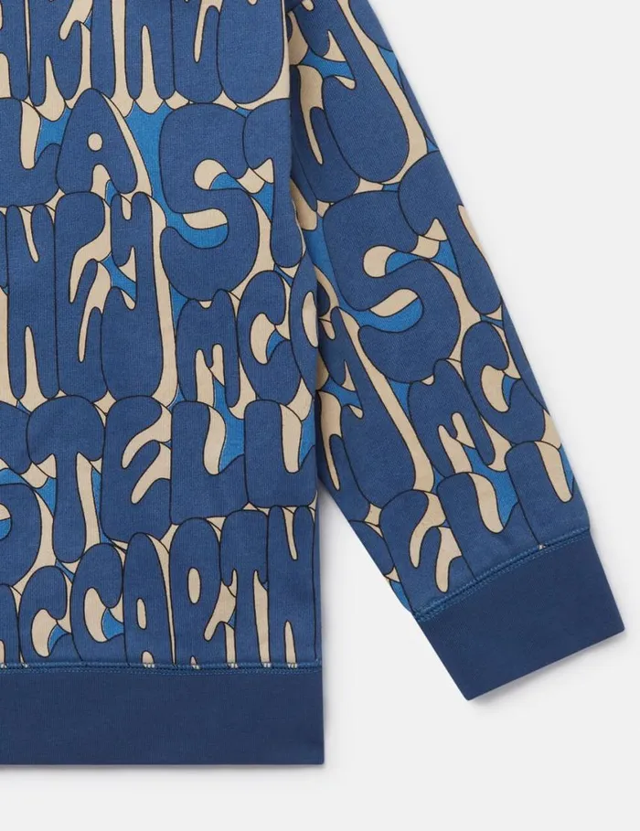 Kids Stella Print Sweatshirt Multicolor Blue Stella McCartney TShirts And Sweatshirt Kids Stella Print Sweatshirt Multicolor Blue Stella McCartney TShirts And Sweatshirt