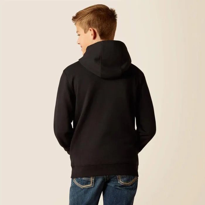 Kids Sweatshirts and Hoodies Ariat Mexico Hoodie Black