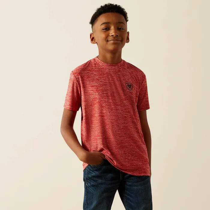 Kids TShirts and Polos Ariat Thematic Logo Charger TShirt Haute Red