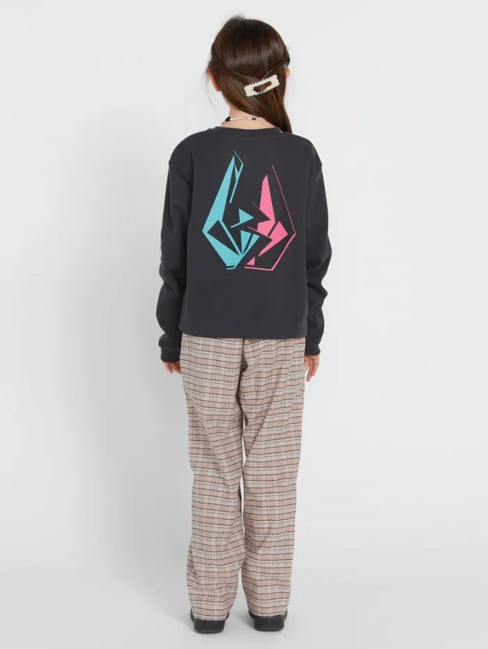 Kids TShirts and Tanks Volcom Girls Thermality Long Sleeve Shirt 8211 Vintage Black