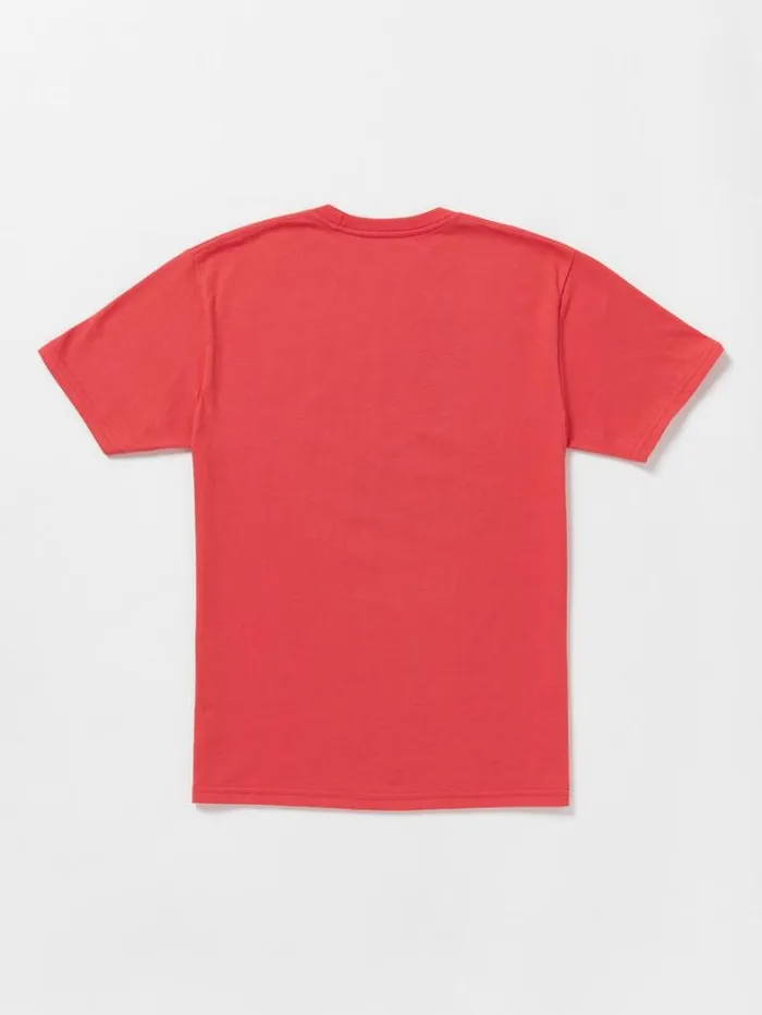 Kids TShirts and Tanks Volcom Little Boys Bone Slide Short Sleeve Tee 8211 Flash Red