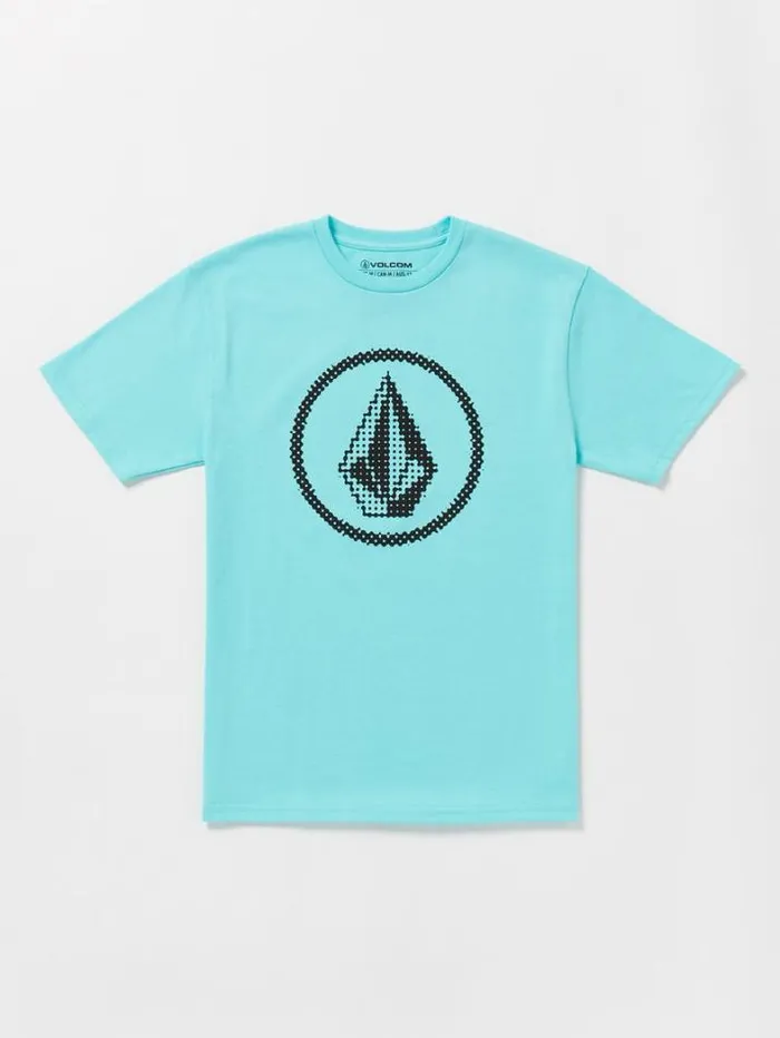 Kids TShirts and Tanks Volcom Little Boys Circle Stone Short Sleeve Tee 8211 Neon Blue
