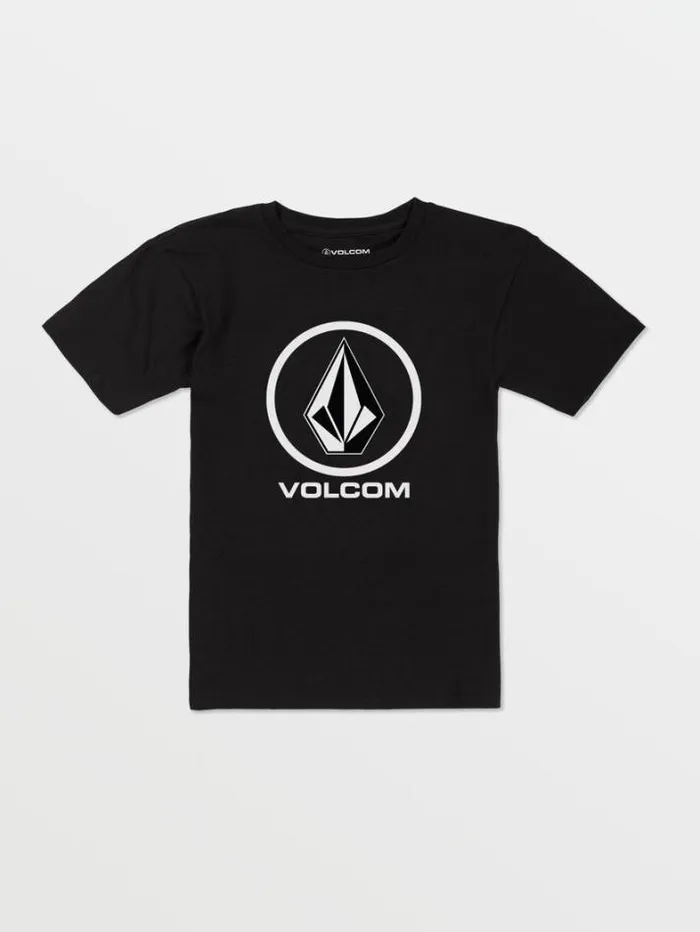 Kids TShirts and Tanks Volcom Little Boys Crisp Stone Short Sleeve Tee 8211 Black