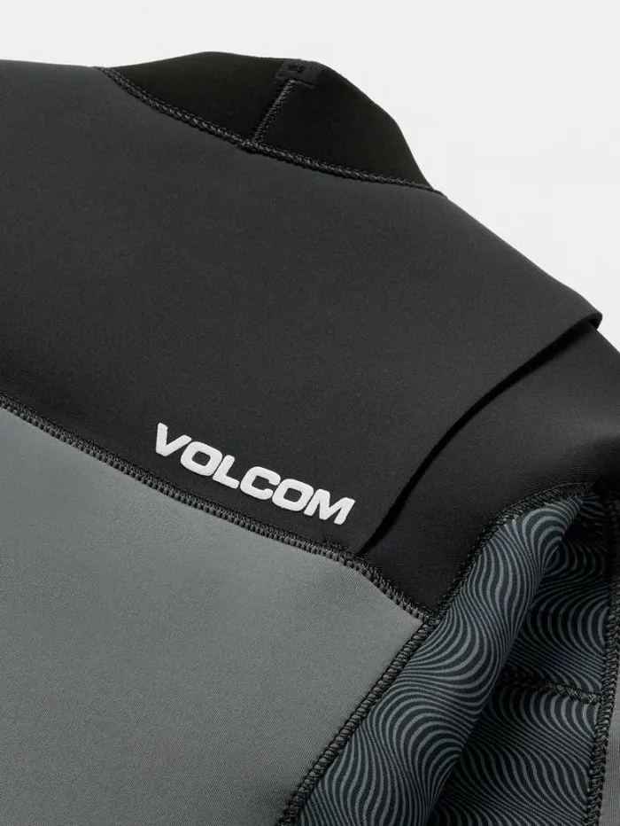 Kids Wetsuits Volcom Big Boys Modulator 32mm Chest Zip Long Sleeve Fullsuit 8211 Charcoal