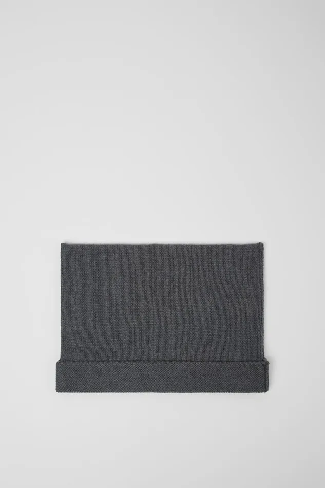 Knit Men Camper Knit Hat Gray Melange Knit Hat One Size Knit Men Camper Knit Hat Gray Melange Knit Hat One Size
