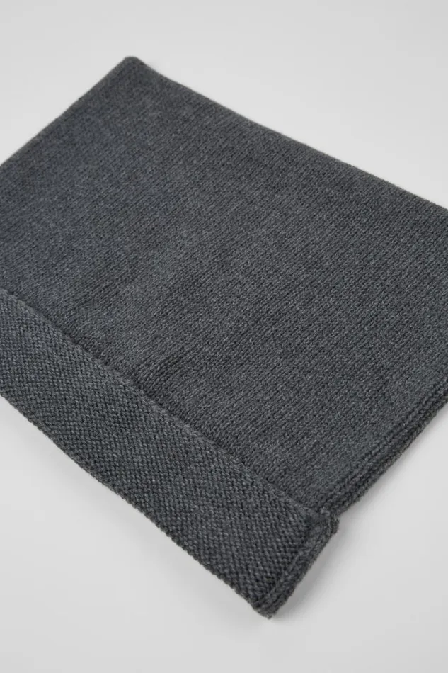 Knit Men Camper Knit Hat Gray Melange Knit Hat One Size Knit Men Camper Knit Hat Gray Melange Knit Hat One Size