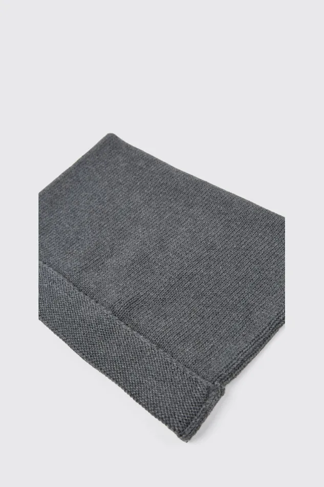 Knit Men Camper Knit Hat Gray Melange Knit Hat One Size Knit Men Camper Knit Hat Gray Melange Knit Hat One Size