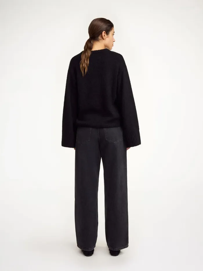 Knitwear Women By Malene Birger Cierra Sweater Black Knitwear Women By Malene Birger Cierra Sweater Black