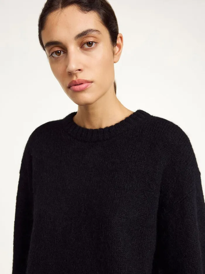 Knitwear Women By Malene Birger Cierra Sweater Black Knitwear Women By Malene Birger Cierra Sweater Black