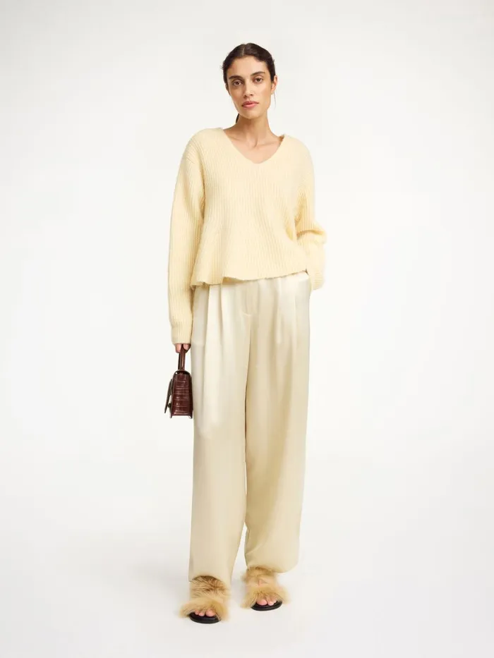 Knitwear Women By Malene Birger Cova Sweater Sea Mist