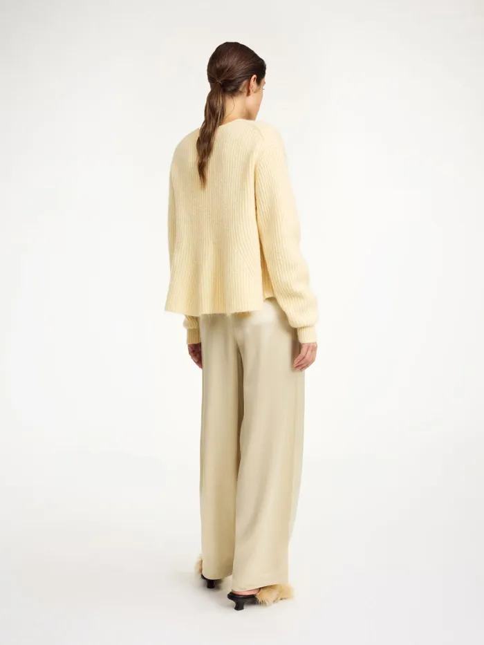 Knitwear Women By Malene Birger Cova Sweater Sea Mist Knitwear Women By Malene Birger Cova Sweater Sea Mist
