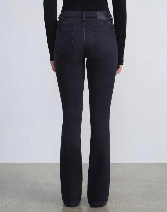 Lafayette 148 New York L148 Denim Mercer KickFlare Jean Washed Onyx Ready To Wear Pants and Shorts