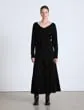 Lafayette 148 New York Responsible Fine Gauge Merino Convertible Sweater Black Ready To Wear Sweaters and Knits