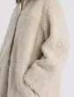 Lafayette 148 New York Wavy Lamb Shearling Reversible Coat Camel Ready To Wear Leathers and Suedes