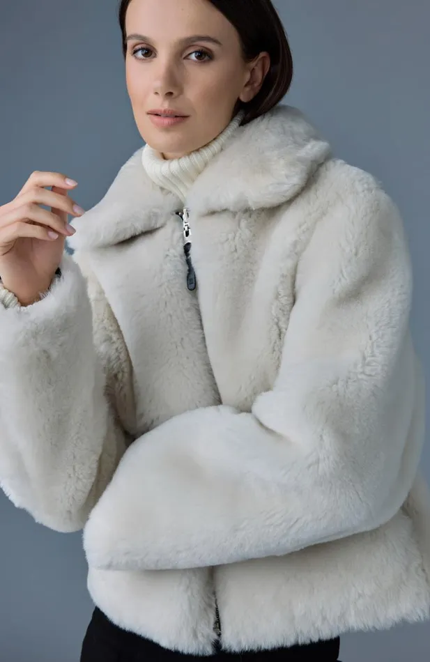 Leather Jackets Women Mackage BETTY 2in1 Reversible Leather Shearling Jacket Silvermint Leather Jackets Women Mackage BETTY 2in1 Reversible Leather Shearling Jacket Silvermint