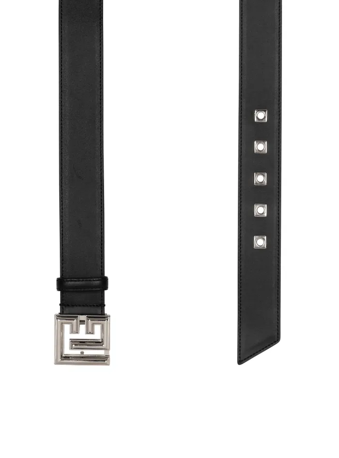 Leather PBelt Black Men Balmain Belts