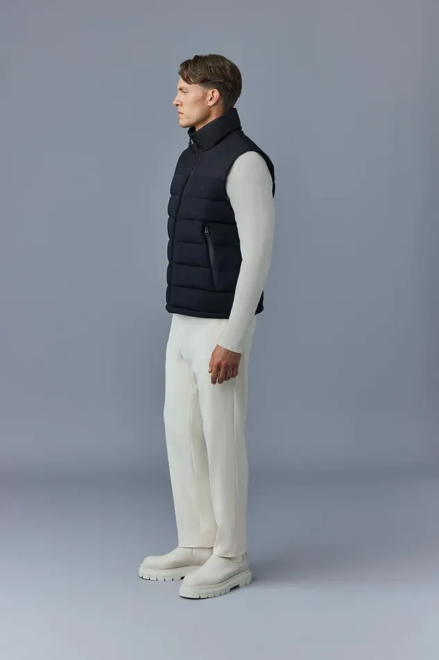 Light Down Jackets Men Mackage BOBBIECITY Agile360 Stretch Light Down Vest With Stand Collar Black Light Down Jackets Men Mackage BOBBIECITY Agile360 Stretch Light Down Vest With Stand Collar Black