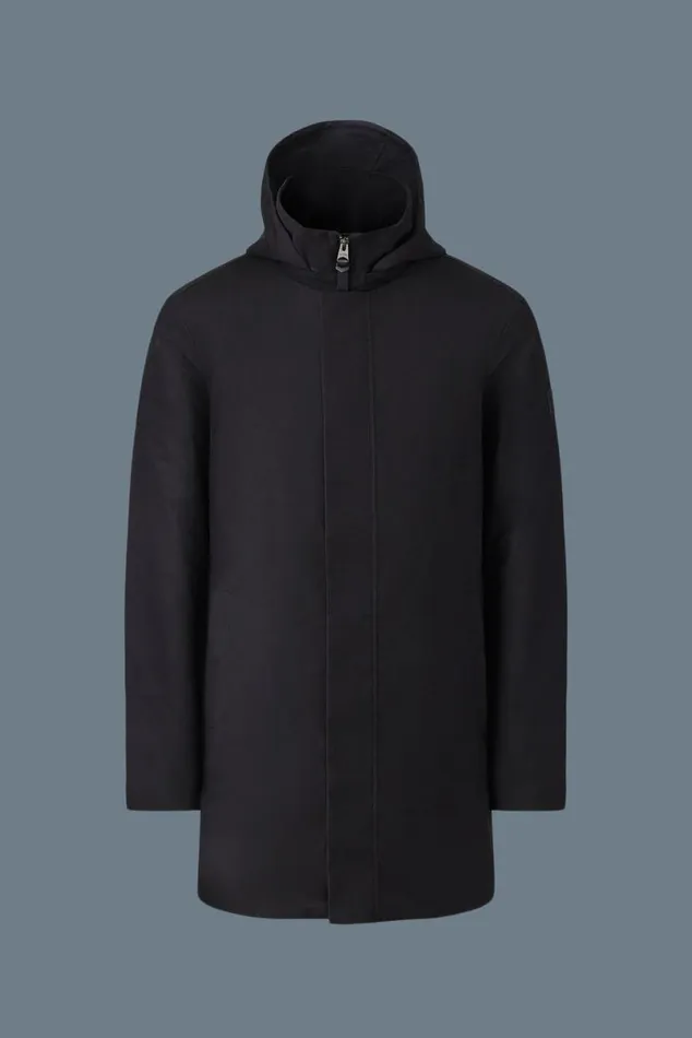 Light Down Jackets Men Mackage ROLAND 2in1 Down Parka With Hood Black