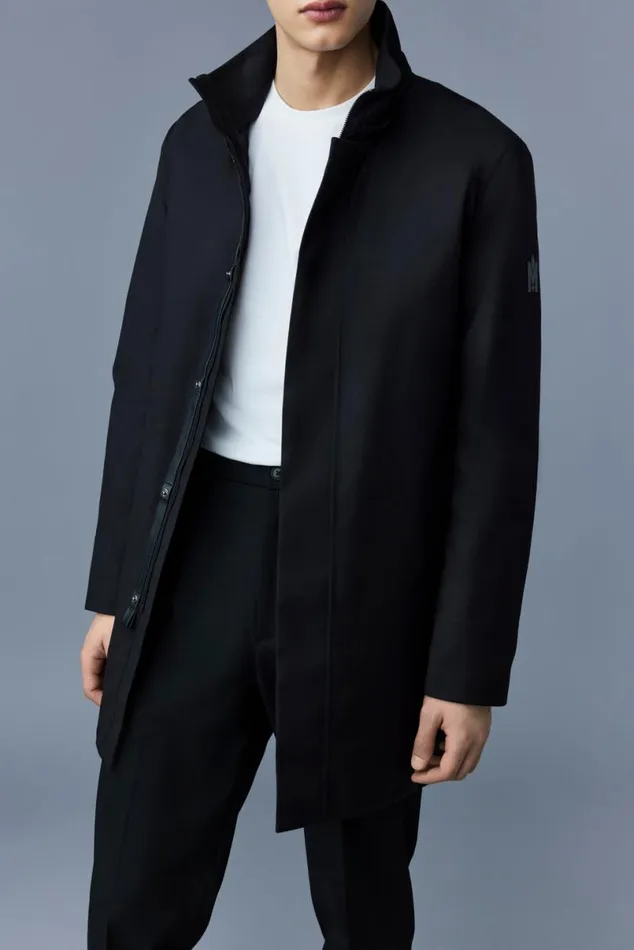 Light Down Jackets Men Mackage ROLAND 2in1 Down Parka With Hood Black