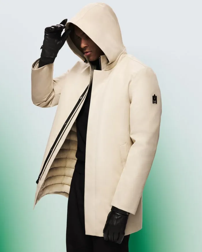 Light Down Jackets Men Mackage ROLAND 2in1 Down Parka With Hood Black
