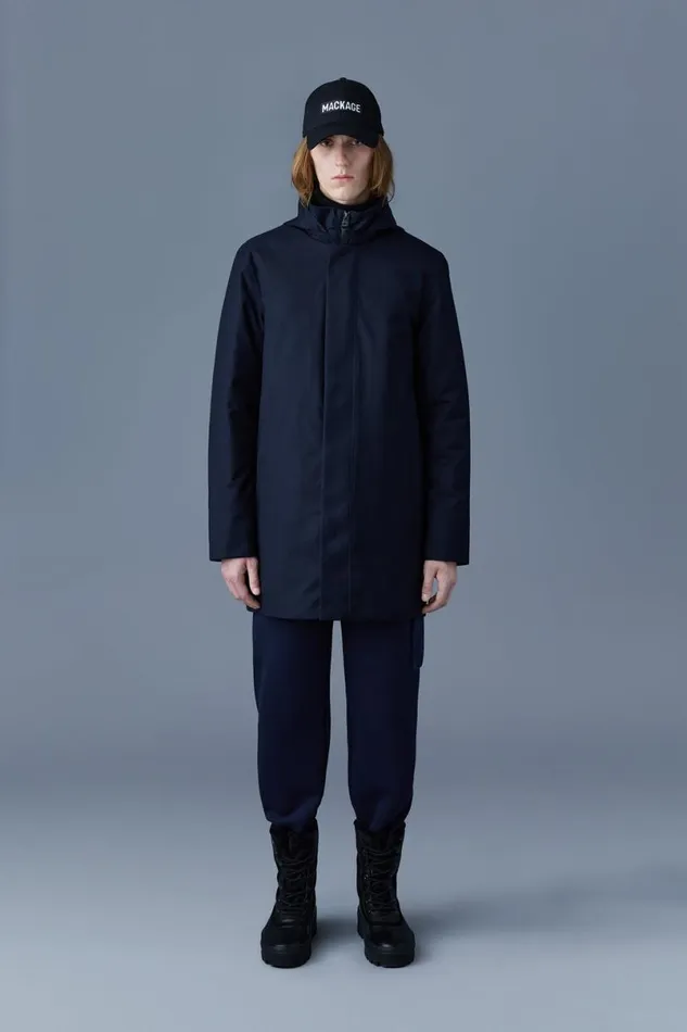 Light Down Jackets Men Mackage ROLAND 2in1 Down Parka With Hood Black