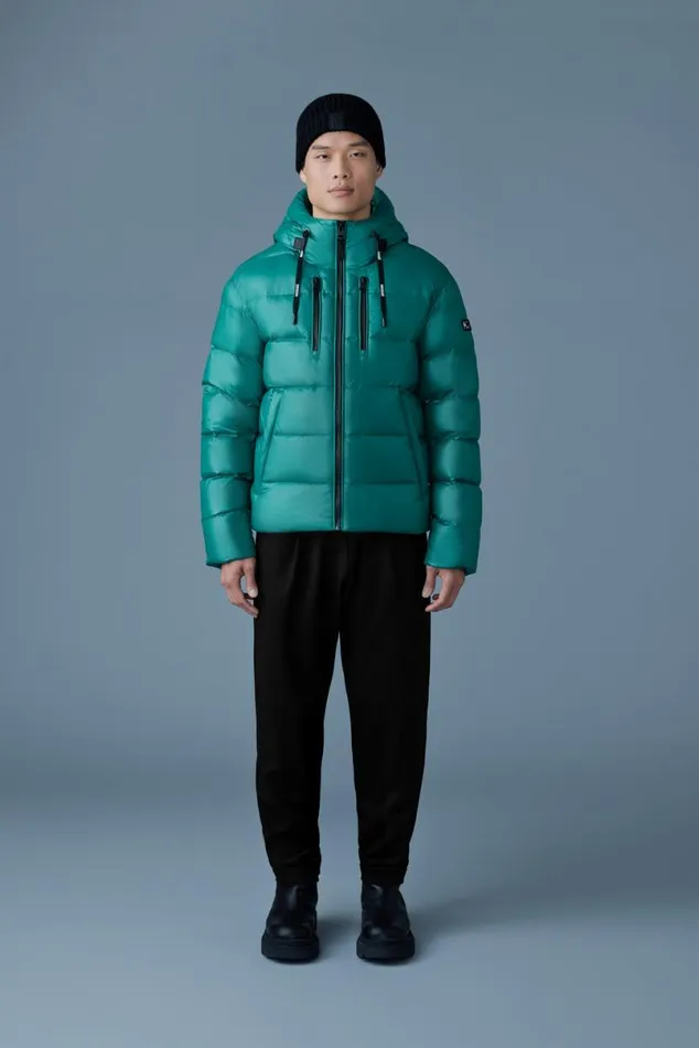 Light Down Jackets Men Mackage VICTOR Lustrous Light Down Jacket With Hood For Men Emerald Light Down Jackets Men Mackage VICTOR Lustrous Light Down Jacket With Hood For Men Emerald