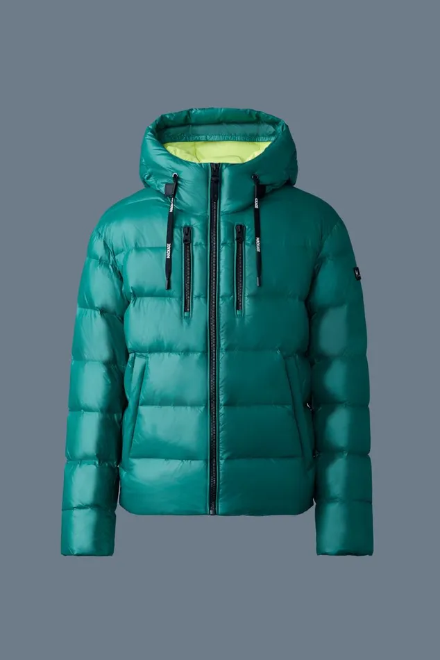 Light Down Jackets Men Mackage VICTOR Lustrous Light Down Jacket With Hood For Men Emerald Light Down Jackets Men Mackage VICTOR Lustrous Light Down Jacket With Hood For Men Emerald