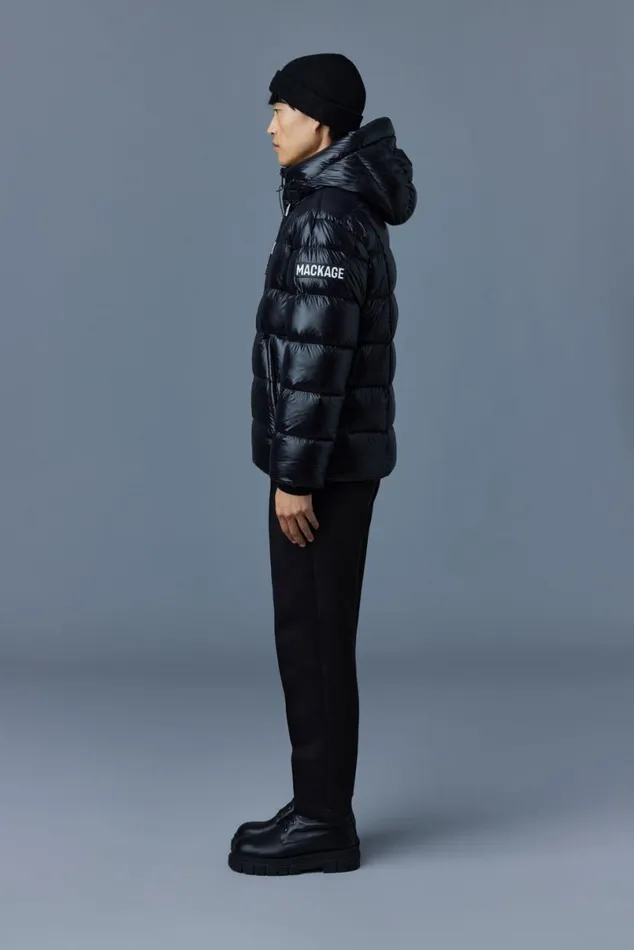 Light Down Jackets Men Mackage VICTOR Lustrous Light Down Jacket With Hood For Men Emerald Light Down Jackets Men Mackage VICTOR Lustrous Light Down Jacket With Hood For Men Emerald