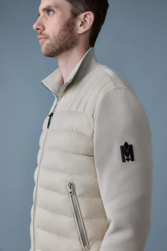 Light Jackets Men Mackage COLLINR Nano Down Mixed Media Bomber Jacket Garnet Light Jackets Men Mackage COLLINR Nano Down Mixed Media Bomber Jacket Garnet