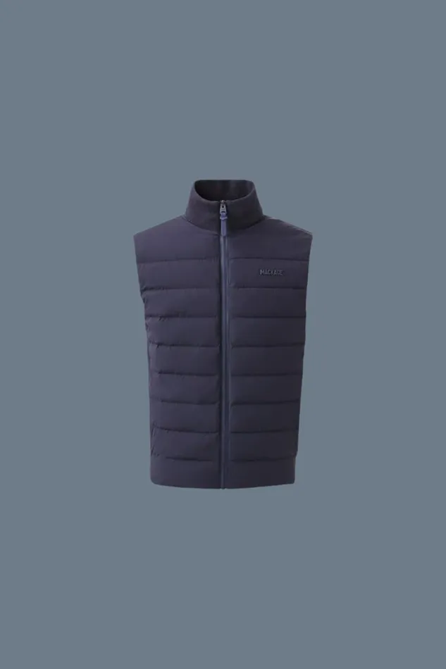 Light Jackets Men Mackage JACOB Rib Knit Light Down Vest Black Light Jackets Men Mackage JACOB Rib Knit Light Down Vest Black