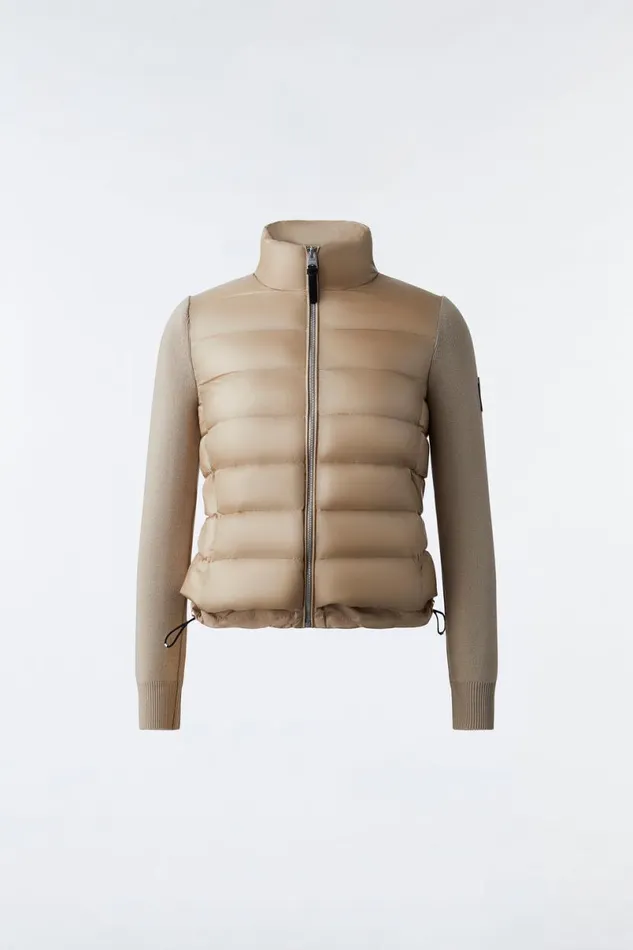 Light Jackets Women Mackage OCEANE Recycled Hybrid Jacket With Rib Knit Sleeves Black Light Jackets Women Mackage OCEANE Recycled Hybrid Jacket With Rib Knit Sleeves Black