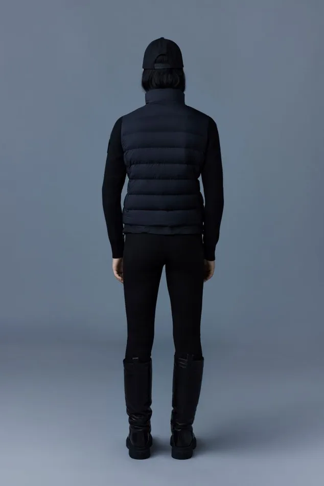 Light Jackets Women Mackage OCEANE Recycled Hybrid Jacket With Rib Knit Sleeves Black Light Jackets Women Mackage OCEANE Recycled Hybrid Jacket With Rib Knit Sleeves Black
