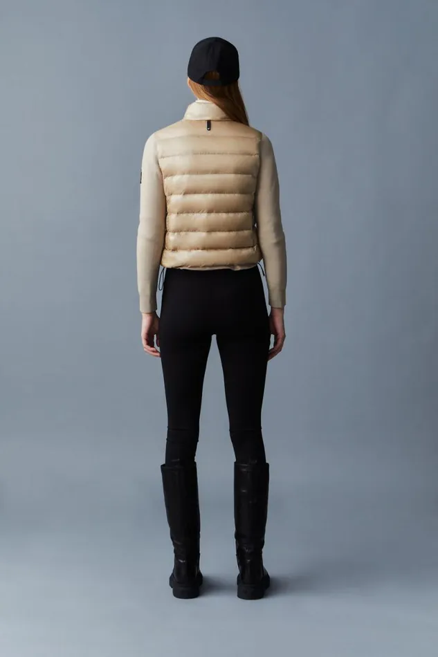 Light Jackets Women Mackage OCEANE Recycled Hybrid Jacket With Rib Knit Sleeves Black Light Jackets Women Mackage OCEANE Recycled Hybrid Jacket With Rib Knit Sleeves Black