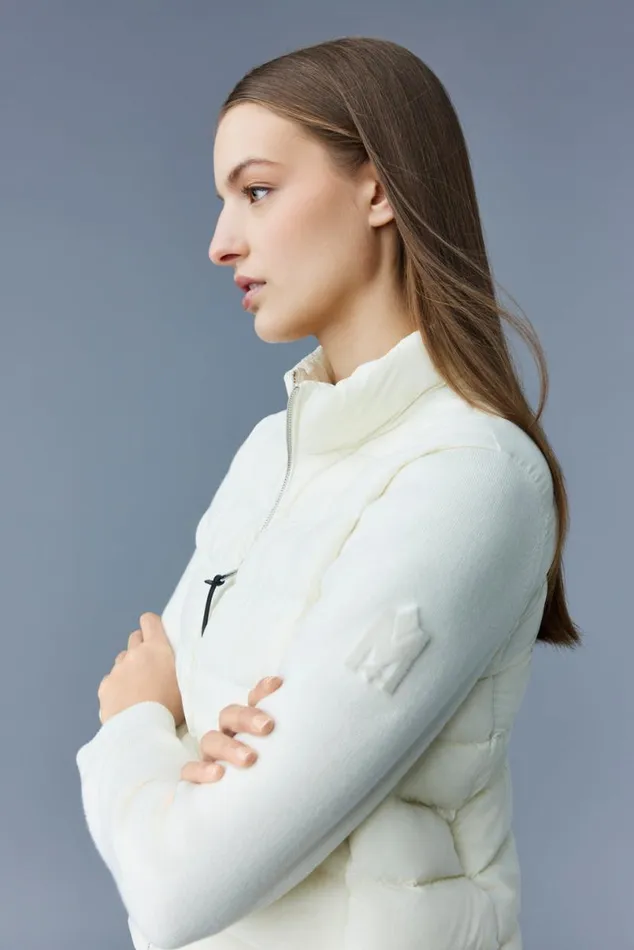 Light Jackets Women Mackage OCEANE Recycled Hybrid Jacket With Rib Knit Sleeves Black Light Jackets Women Mackage OCEANE Recycled Hybrid Jacket With Rib Knit Sleeves Black